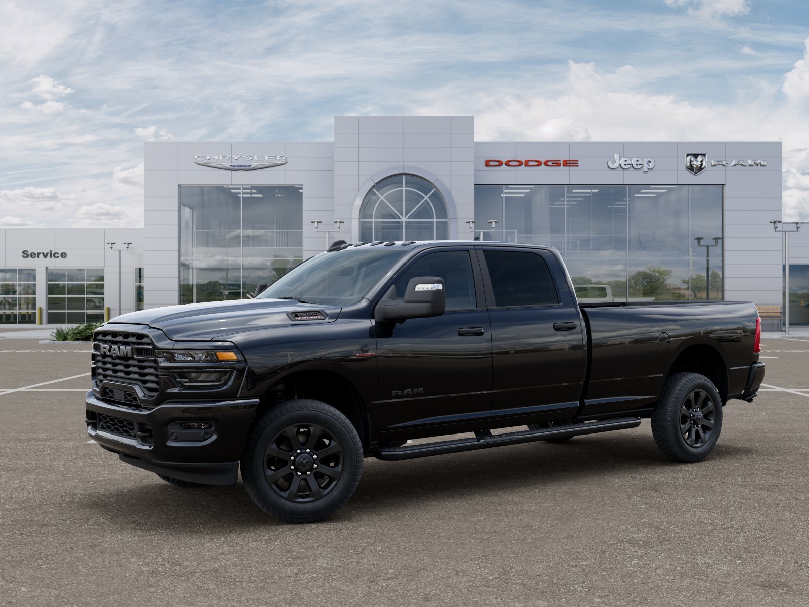 New 2026 Diamond Black Crystal Pearl-Coat Exterior Paint RAM Big Horn image 31