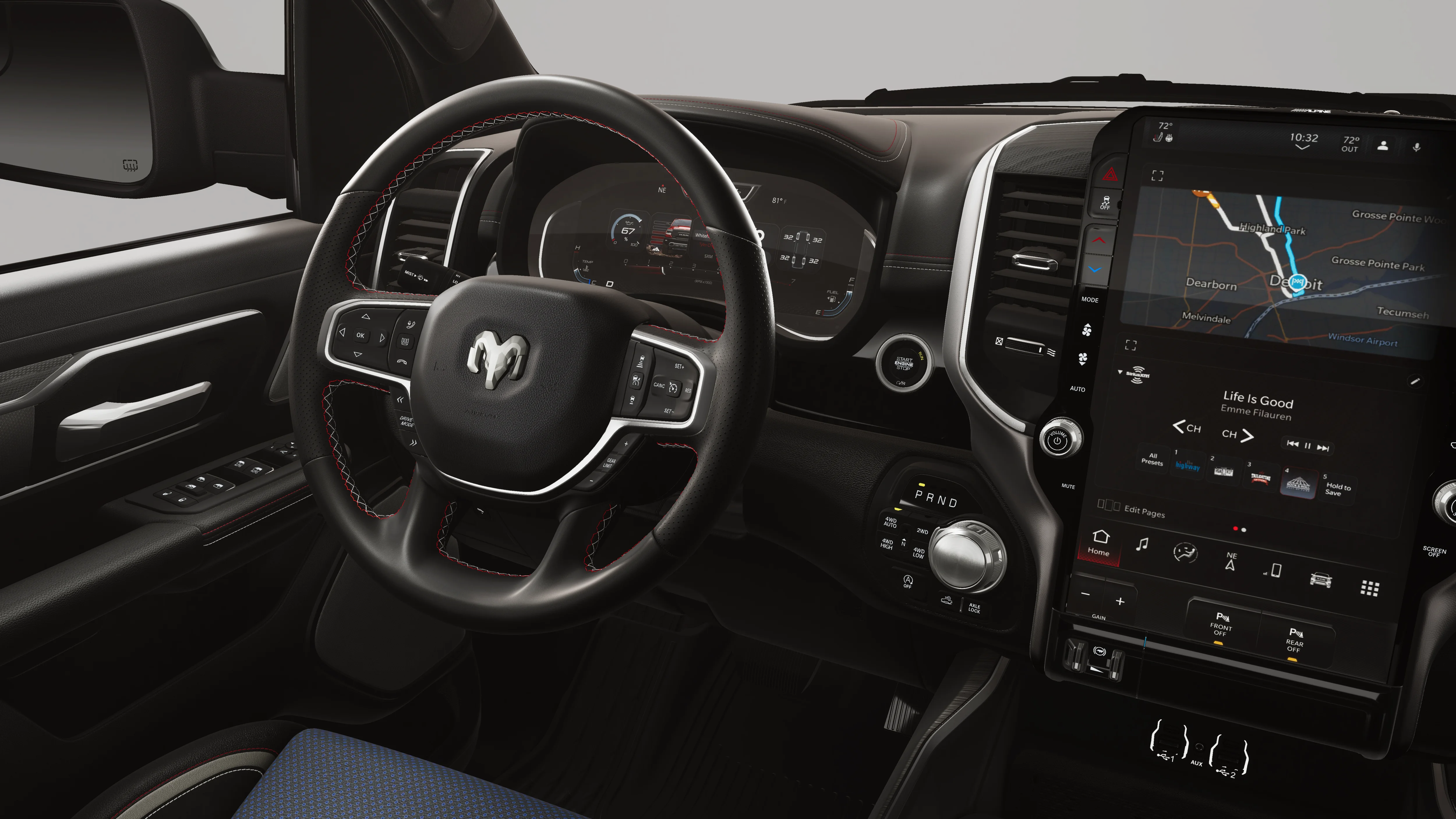 New 2026 Hydro Blue Pearl-Coat Exterior Paint RAM REBEL image 9