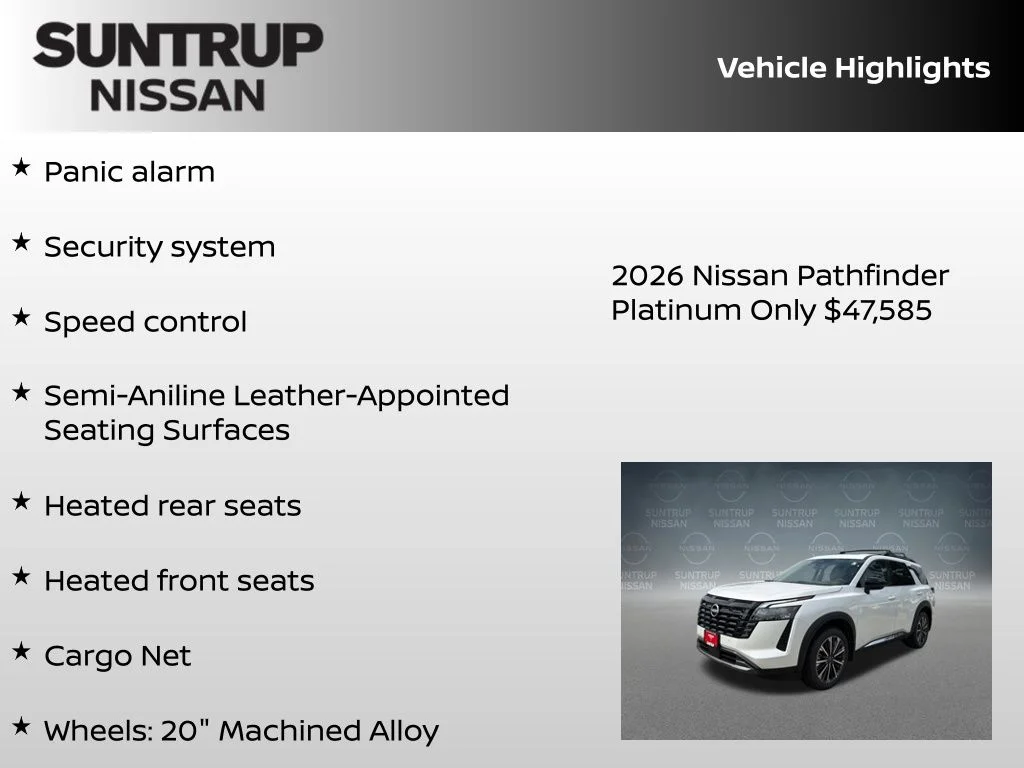 New 2026 White Nissan Platinum image 38