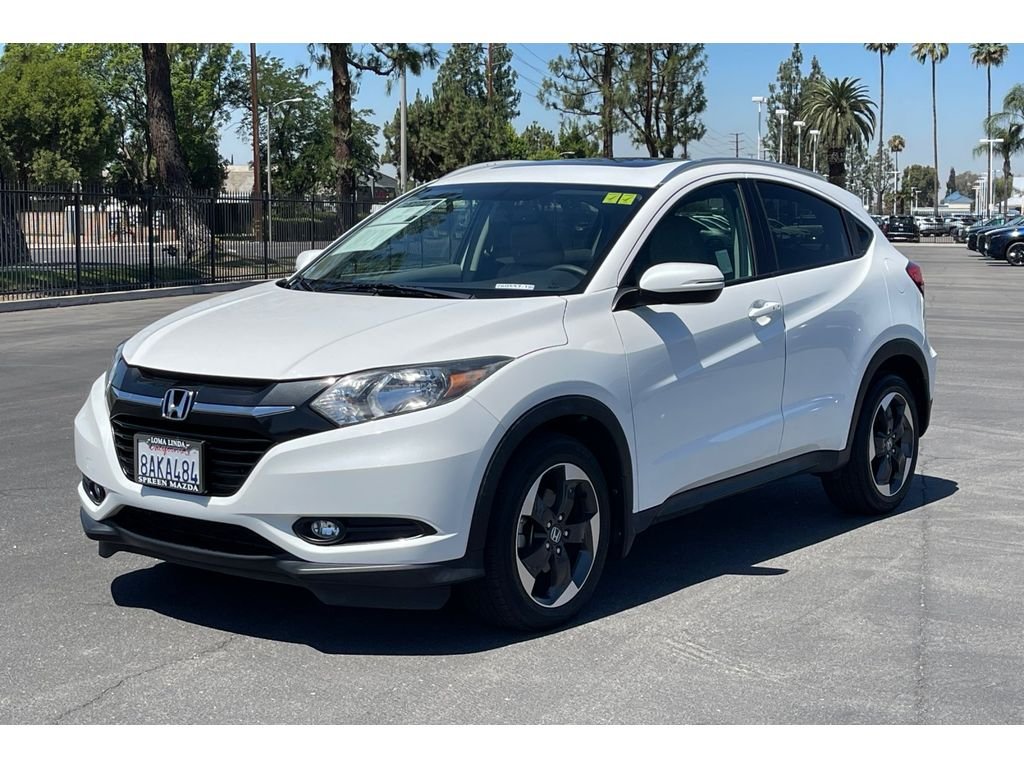 Used 2018 Honda HR-V EX-L with VIN 3CZRU6H73JM700443 for sale in Loma Linda, CA