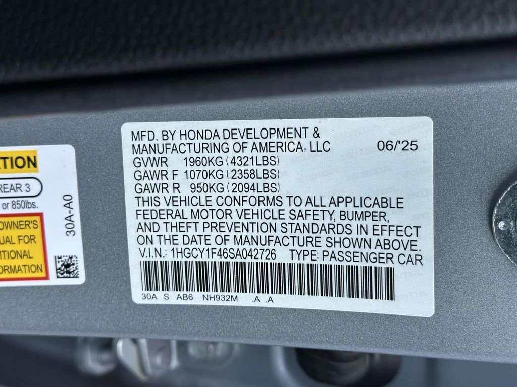 2025 Honda Accord SE - Photo 29