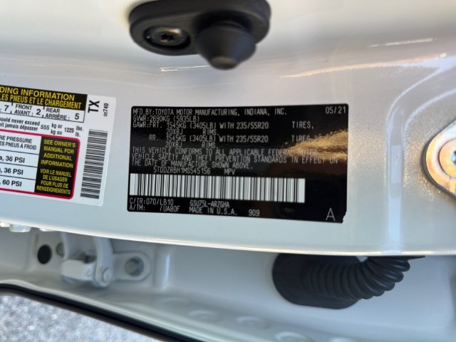Used 2021 Blizzard Pearl Toyota Limited image 25
