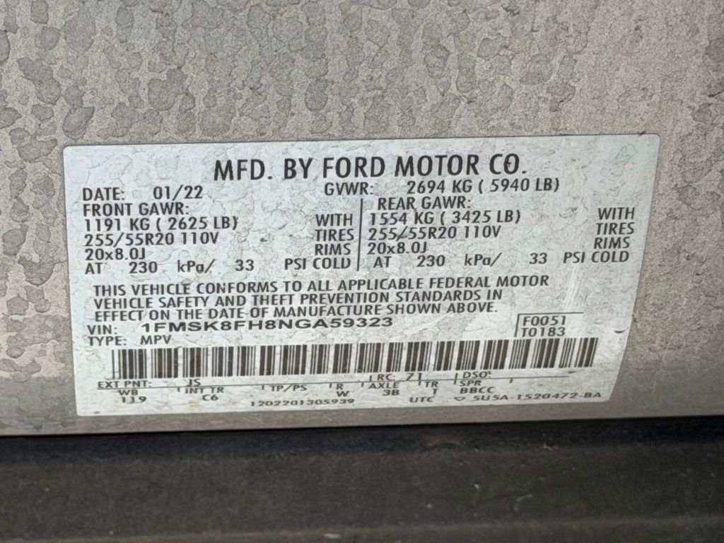 Certified Used 2022 Silver Ford Limited image 36