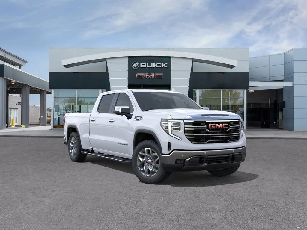 New 2026 Glacier White Tricoat GMC SLT image 1