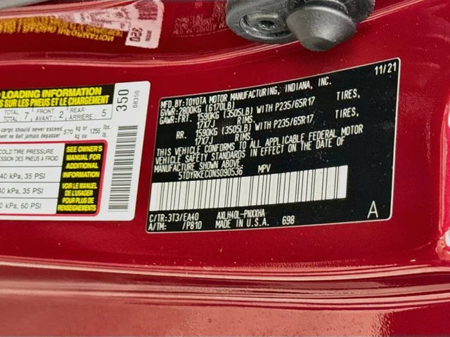 Used 2022 Red Toyota XLE image 32