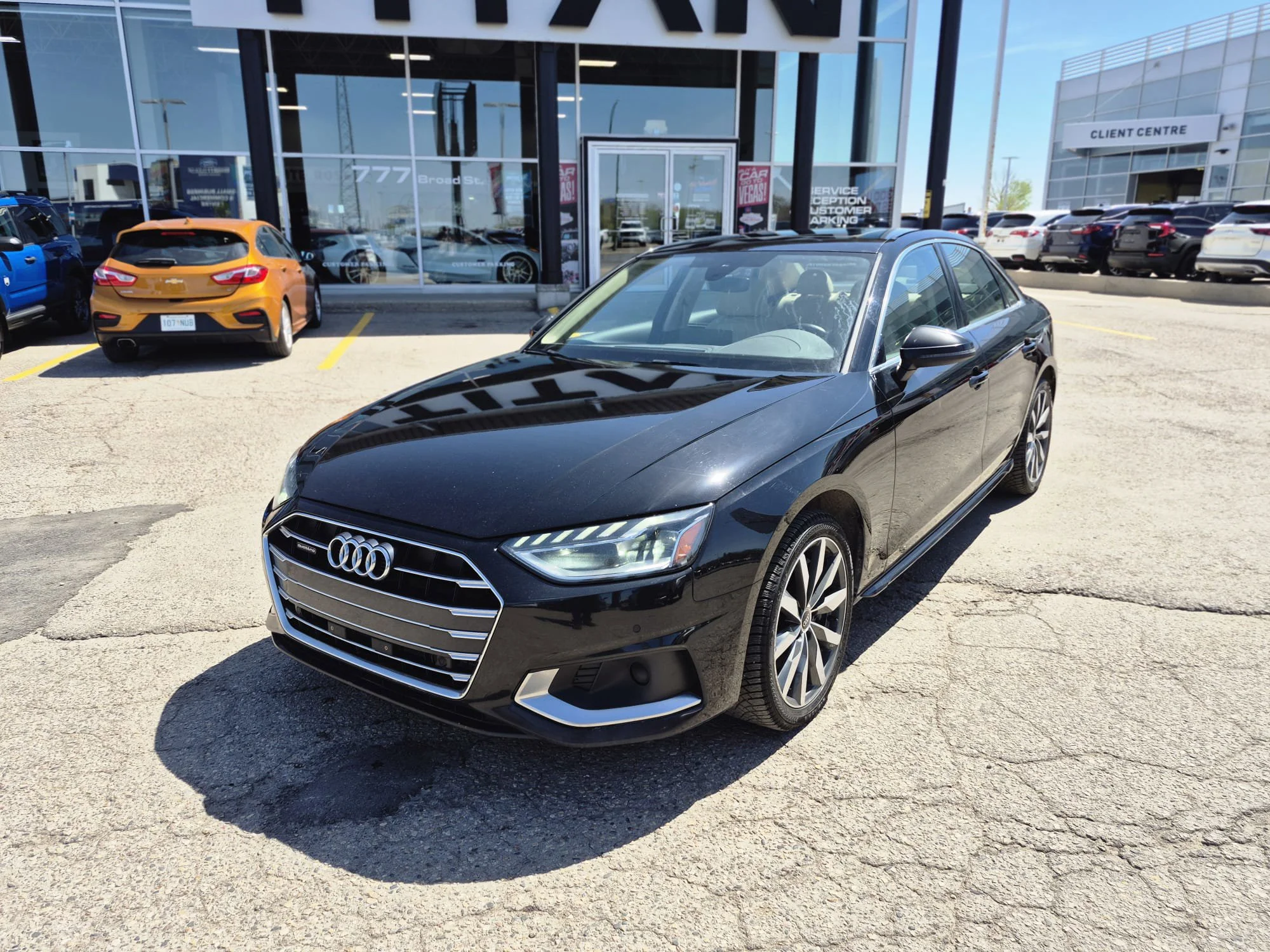 Certified Used 2023 Brilliant Black Audi 45 Komfort*Htd Leather | Sunroof | Htd Wheel | Blind Spot Detection | Lane Keep Assist | Park Assist image 3