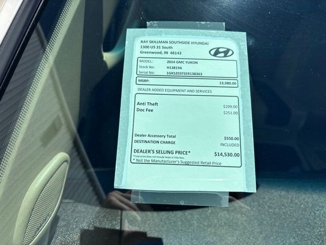 Used 2014 GMC Yukon Denali with VIN 1GKS2EEF5ER138363 for sale in Greenwood, IN