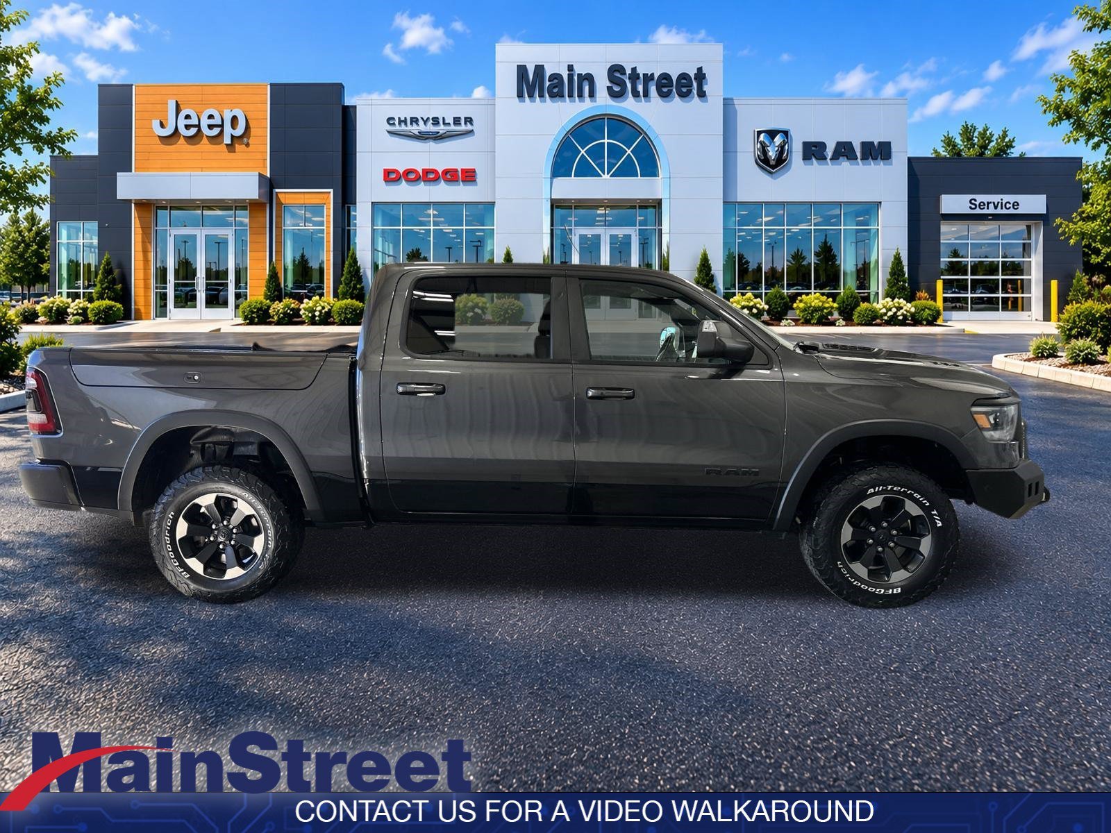 Used 2019 Granite Crystal Metallic Clearcoat Ram Rebel image 8
