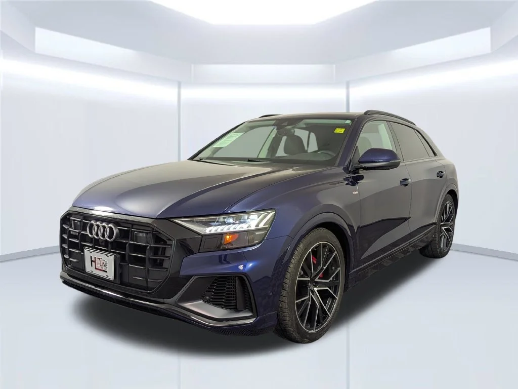 Used 2021 Blue Audi 55 Premium Plus image 2