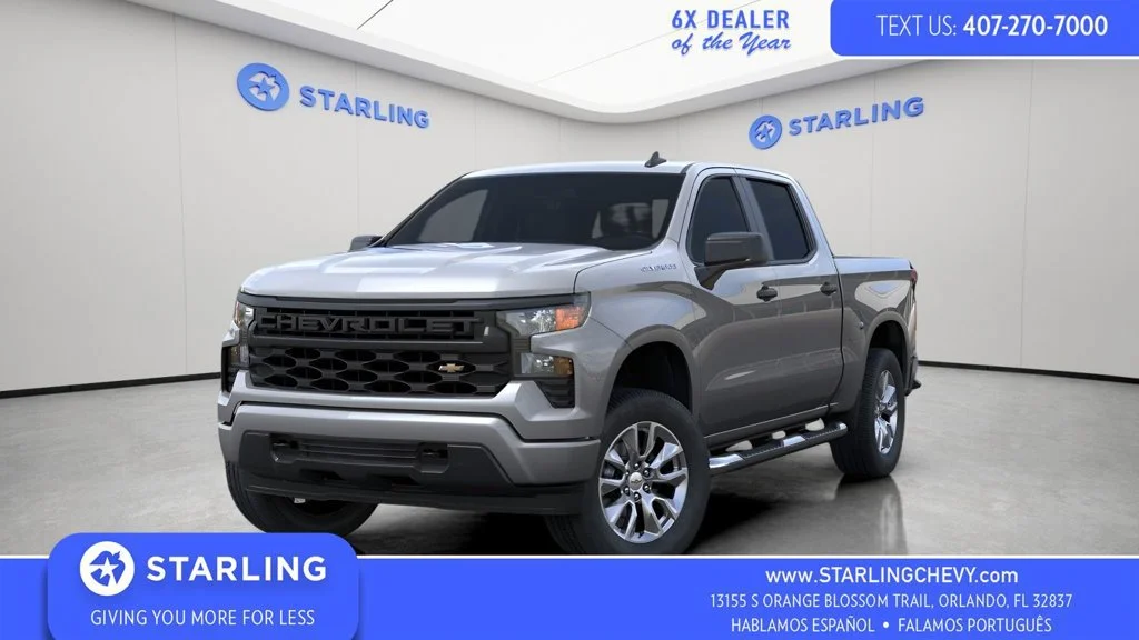 New 2026 Sterling Gray Metallic Chevrolet Custom image 1