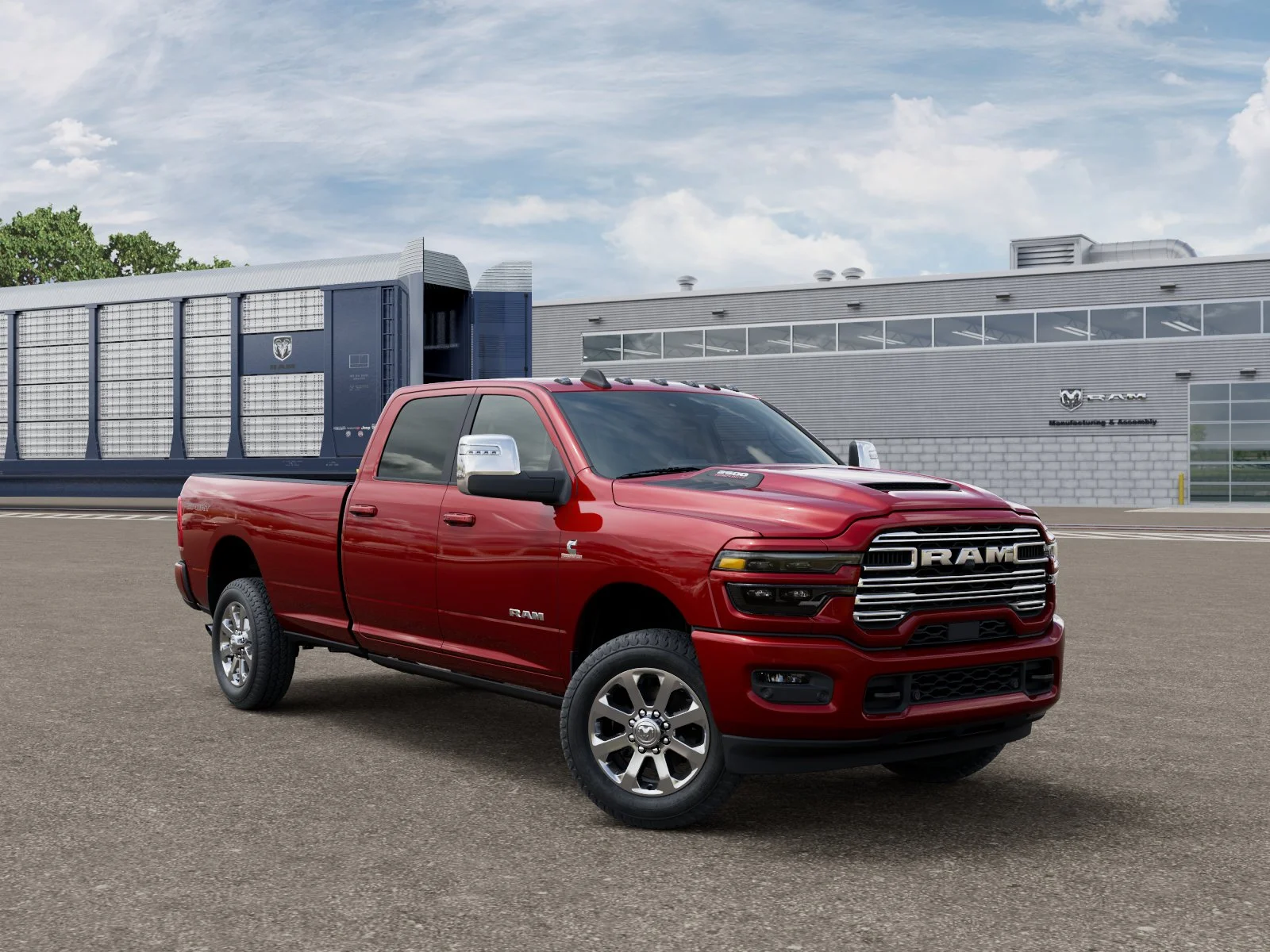 New 2026 Molten Red Pearl-Coat Exterior Paint RAM LARAMIE image 3