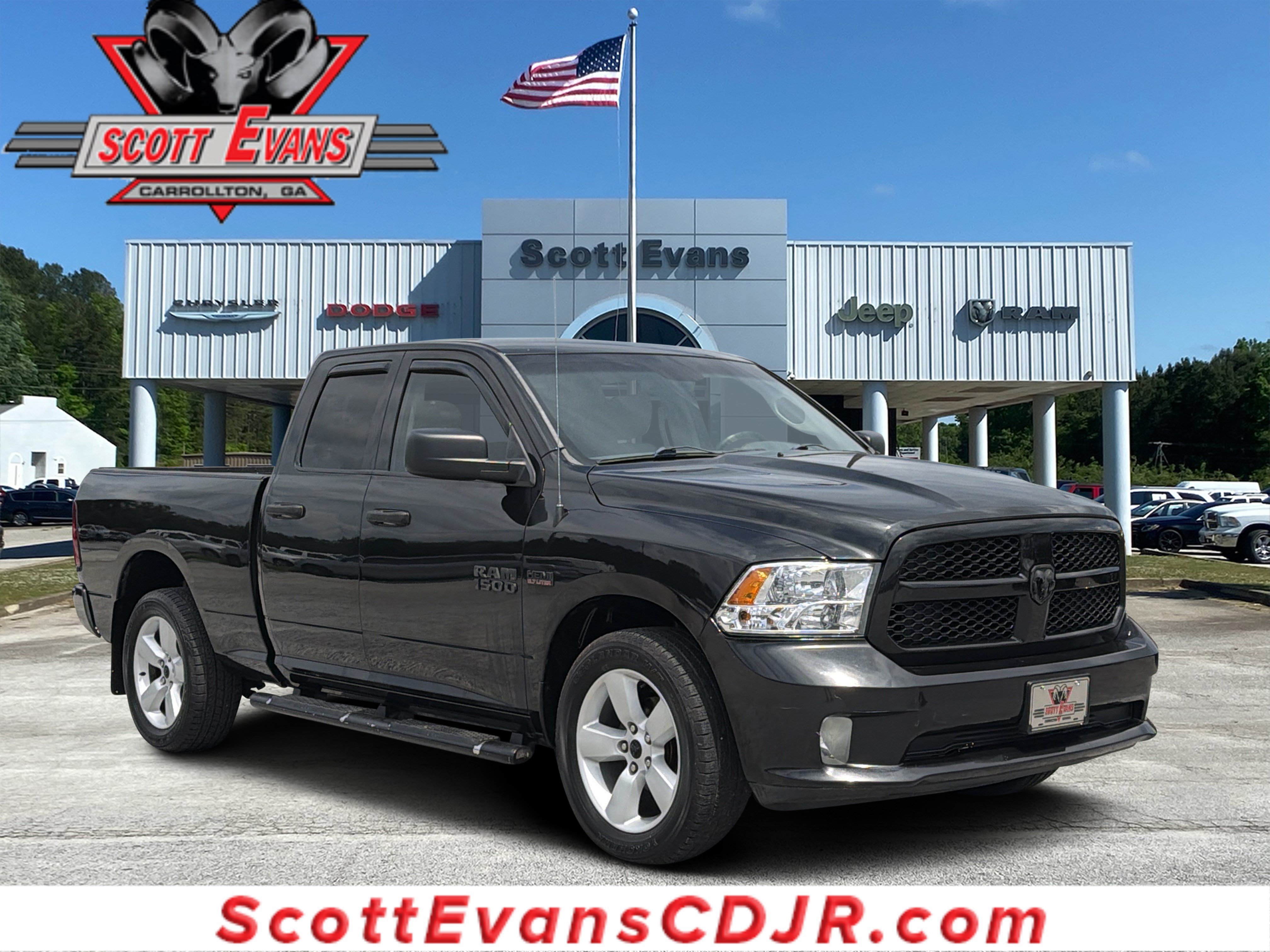 Used 2016 Brilliant Black Crystal Pearlcoat Ram Tradesman image 1