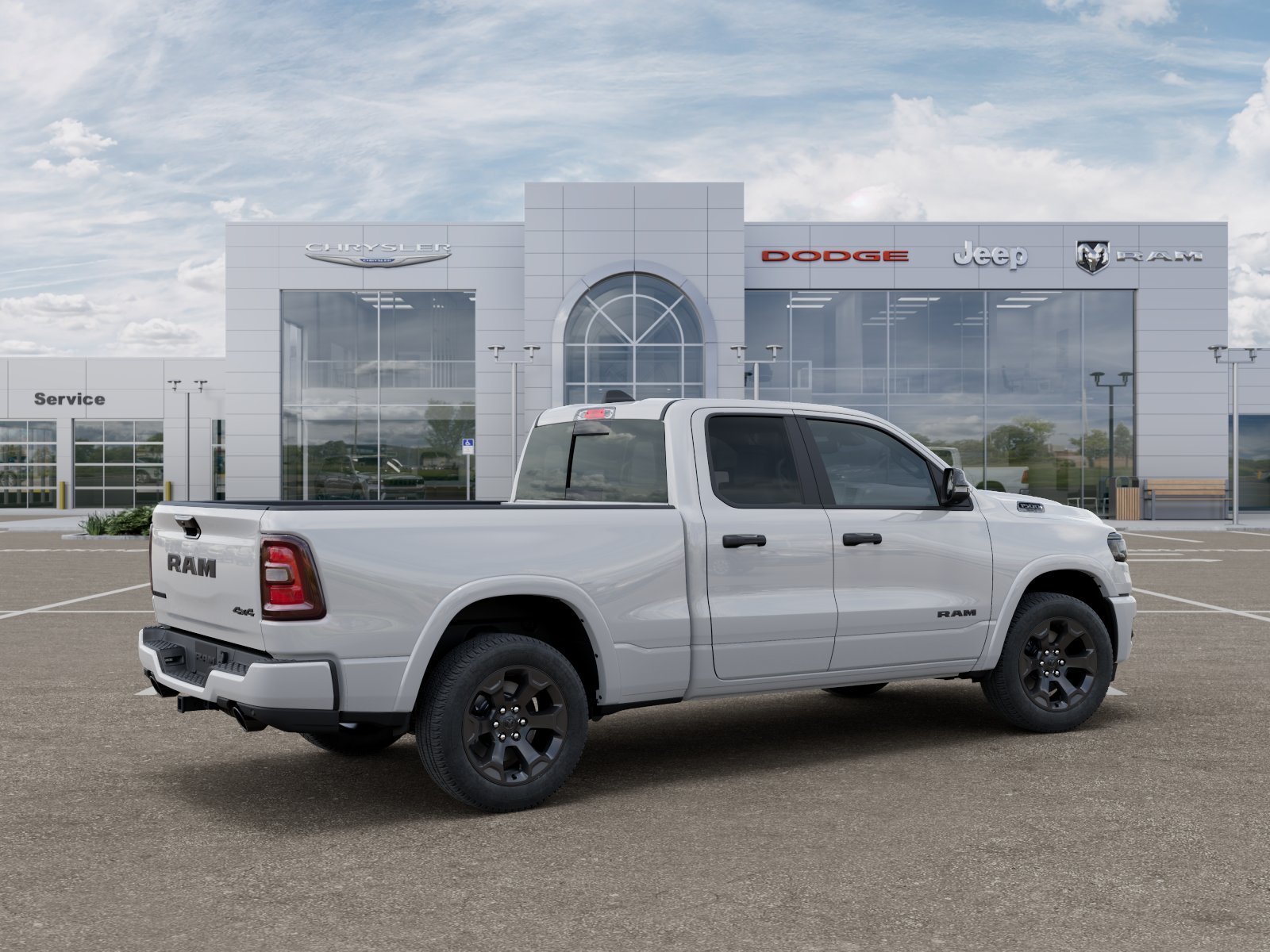 New 2025 Bright White Clear-Coat Exterior Paint RAM Big Horn image 36