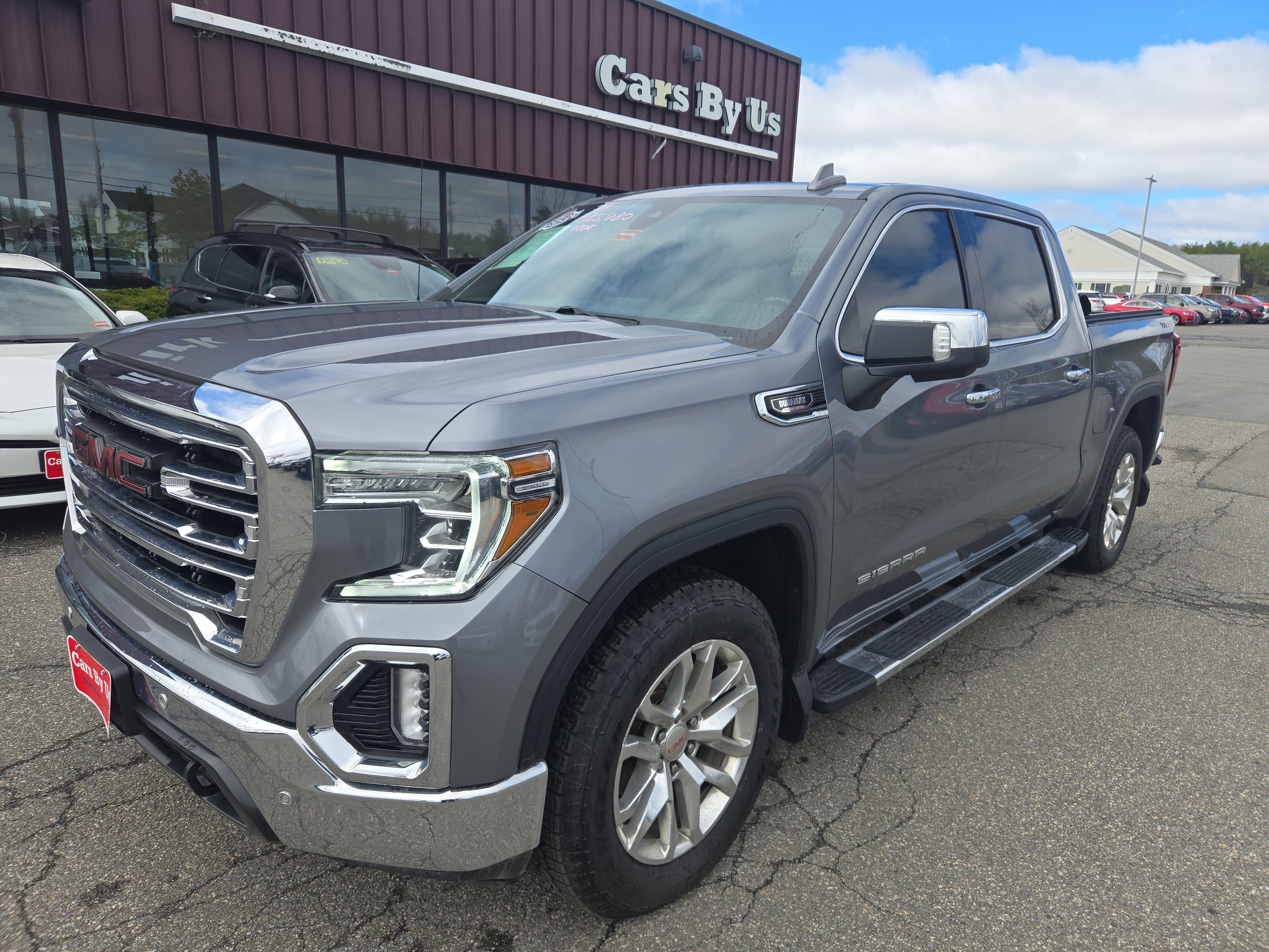 Used 2021 Satin Steel Metallic GMC SLT image 2