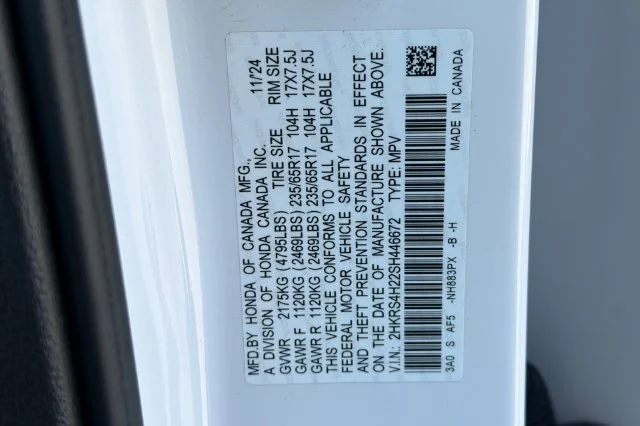 Certified Used 2025 Platinum White Pearl Honda LX image 38