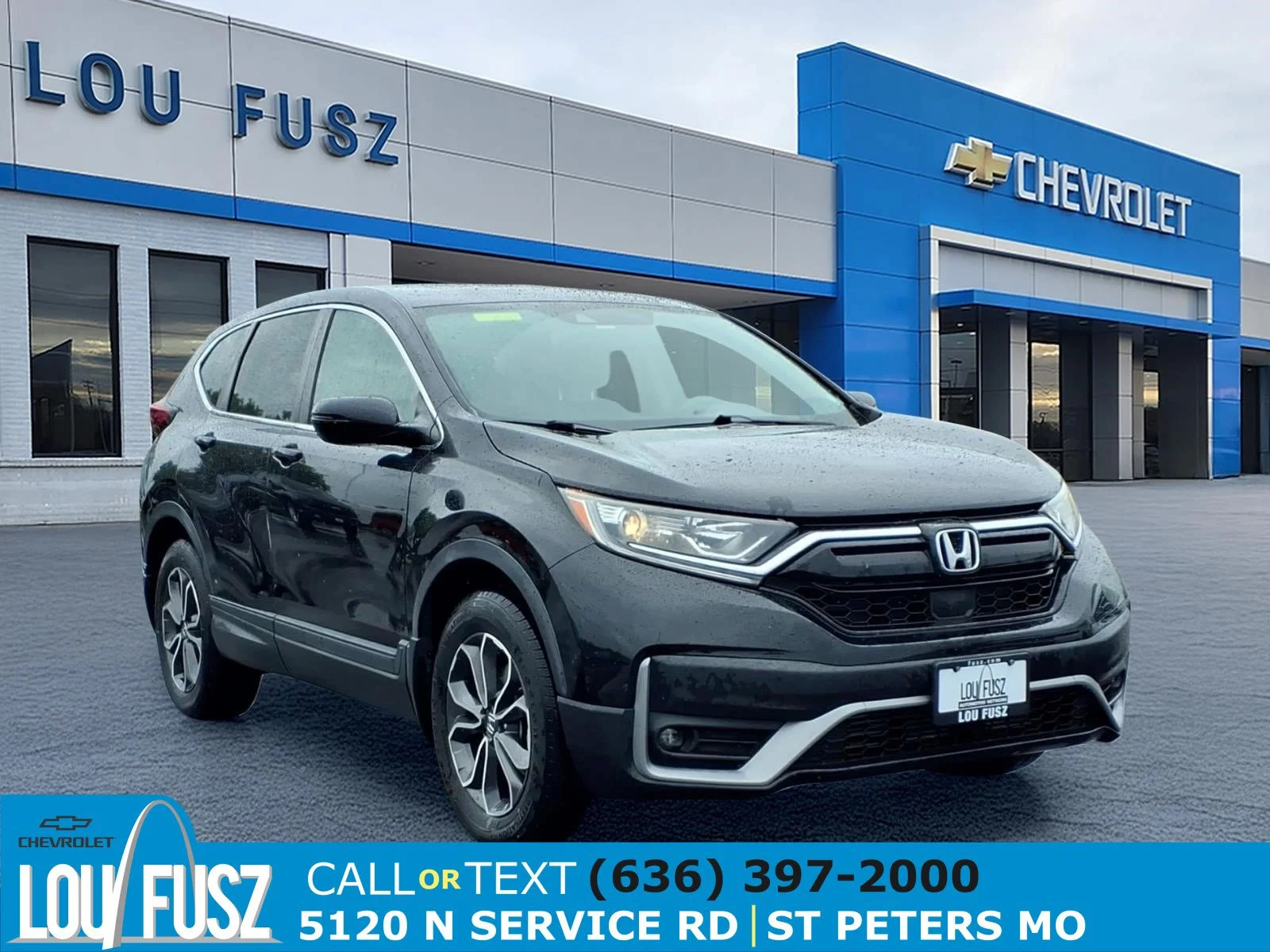 Used 2020 Crystal Black Pearl Honda EX-L image 1