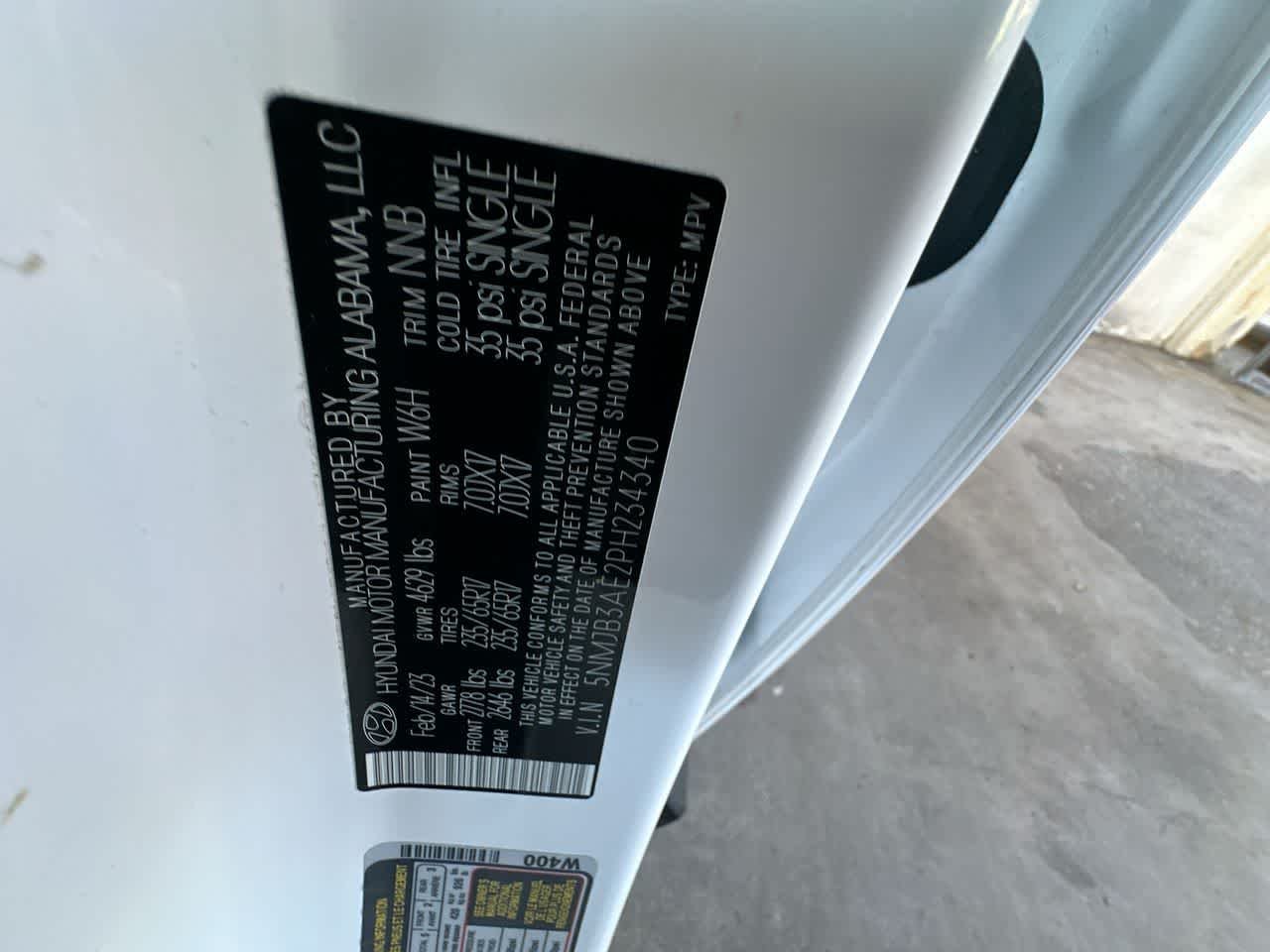 Certified Used 2023 Serenity White Pearl Hyundai SEL image 29