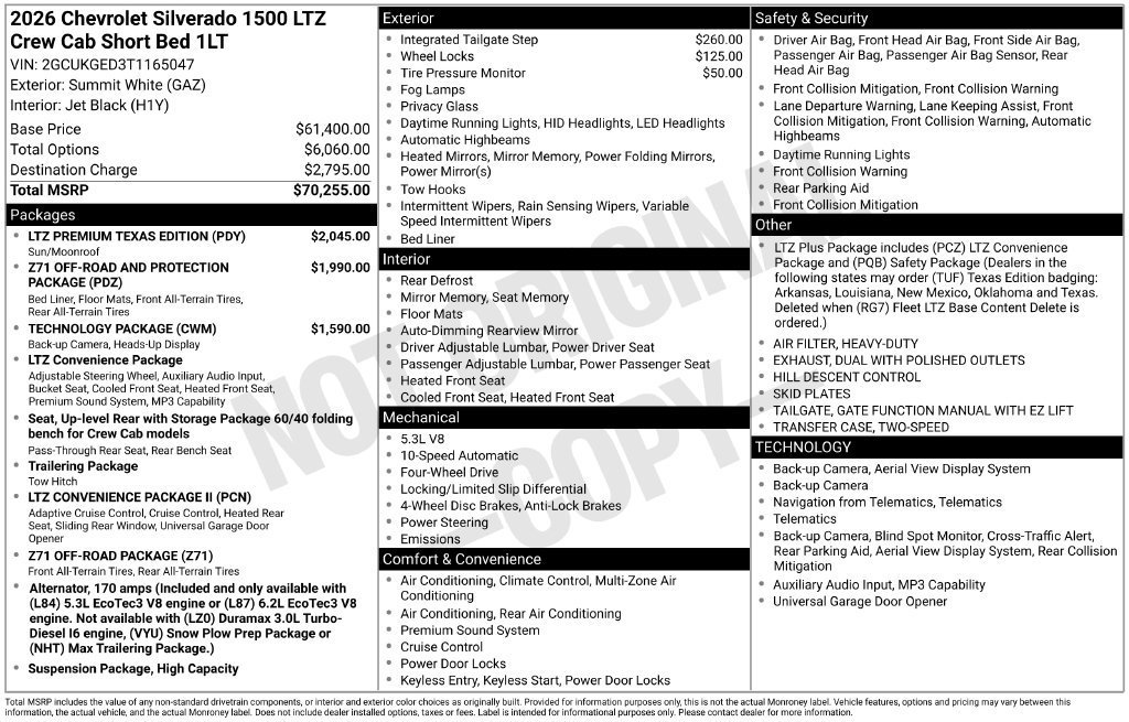 2026 Chevrolet Silverado 1500 LTZ - Photo 11