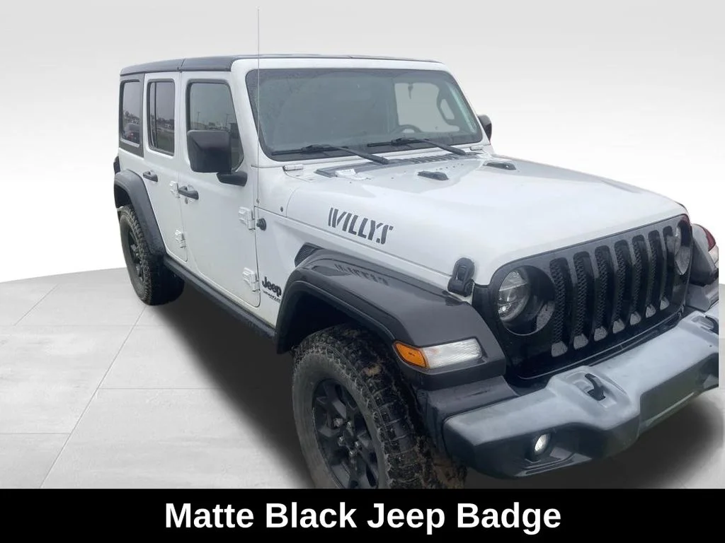 Used 2020 White Jeep Unlimited Sport image 32