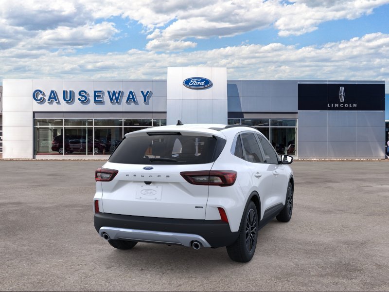 New 2025 Star White Metallic Tri-coat Ford Plug-in Hybrid image 8