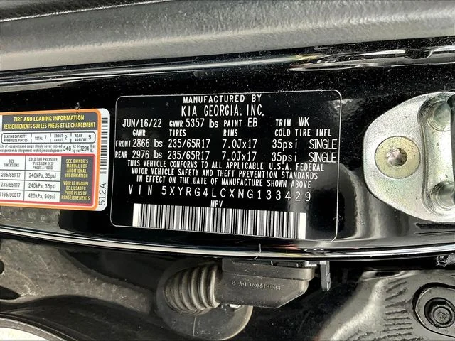 Certified Used 2022 Black Kia LX image 21