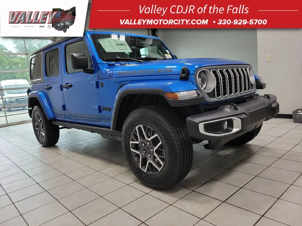 New 2026 Hydro Blue Pearl-Coat Exterior Paint Jeep Sahara image 1