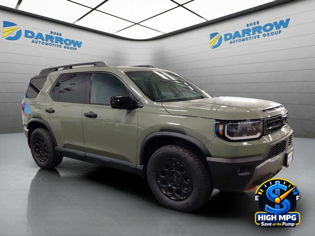 New 2026 Ash Green Metallic Honda TrailSport Elite Blackout image 7