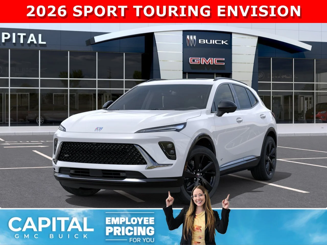 New 2026 Summit White Buick Sport Touring image 1