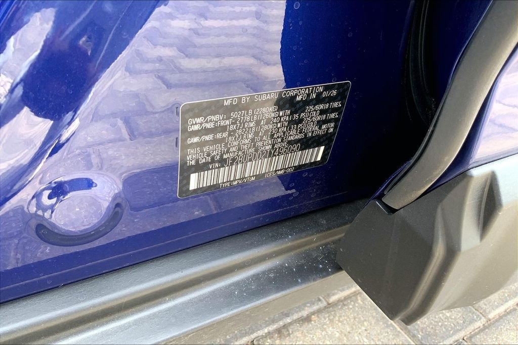 New 2026 SAPPHIRE BLUE PEARL Subaru Limited image 8