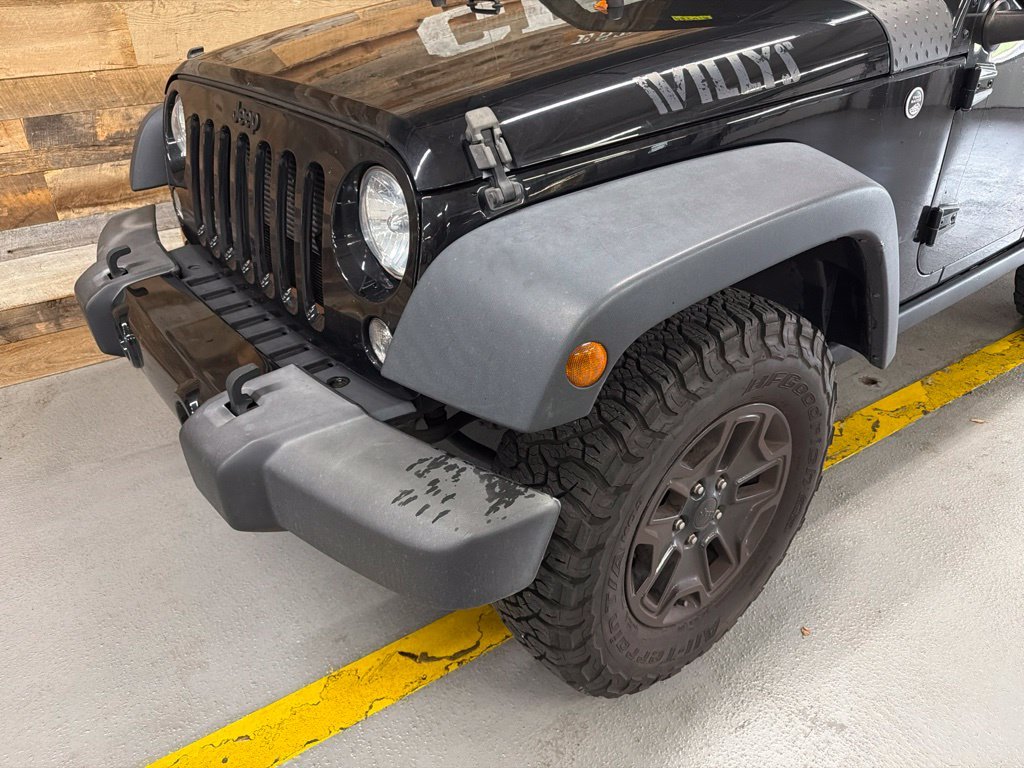 Used 2017 Black Clearcoat Jeep Willys Wheeler image 3