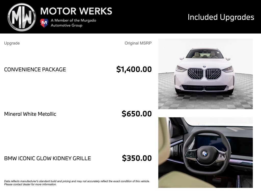 New 2026 Mineral White Metallic BMW 30 xDrive image 4