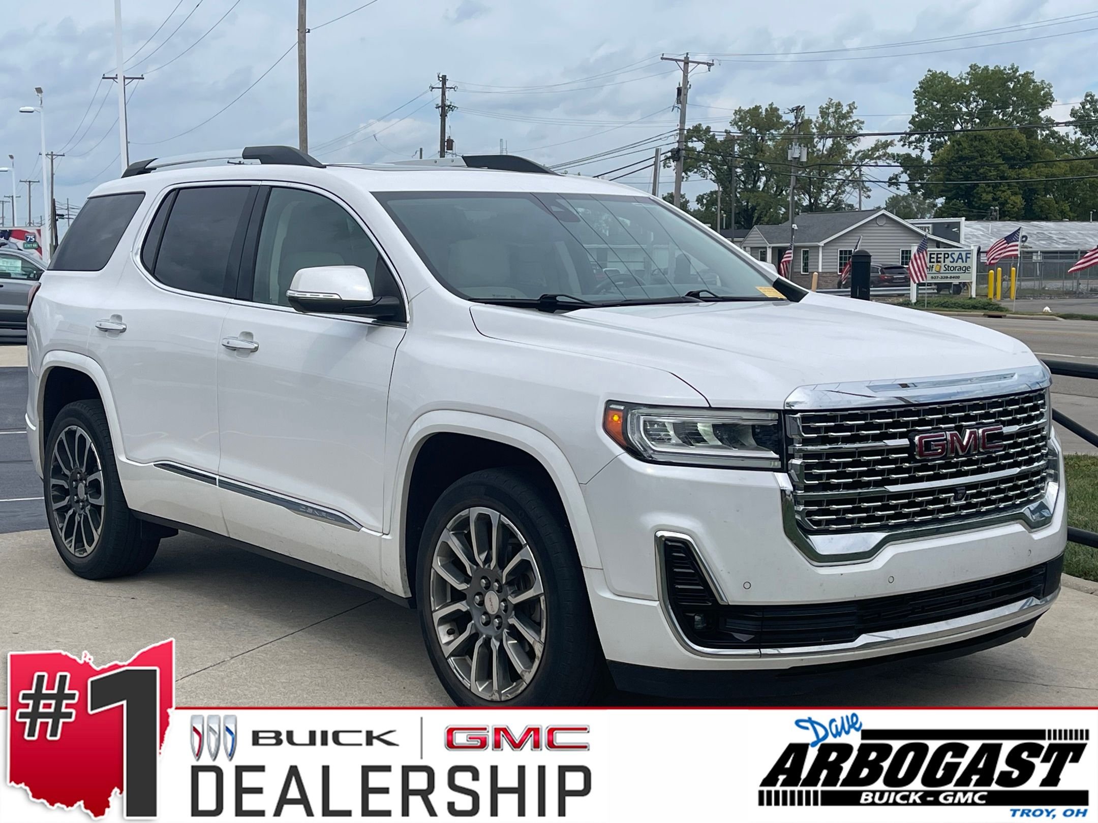 Used 2020 White Frost Tricoat GMC Denali image 1