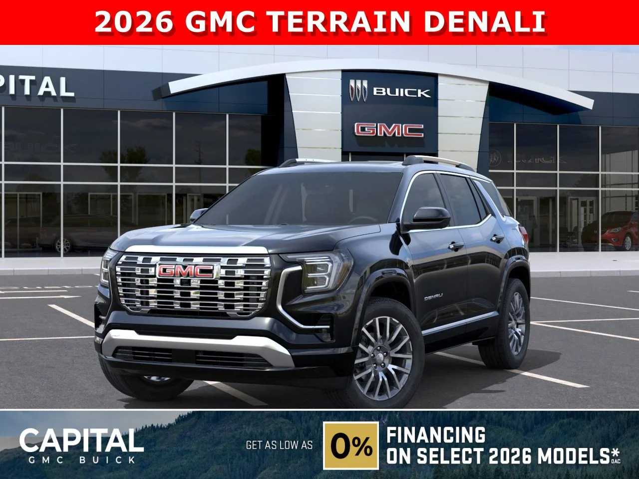 New 2026 EBONY TWILIGHT METALLIC GMC AWD Denali image 1