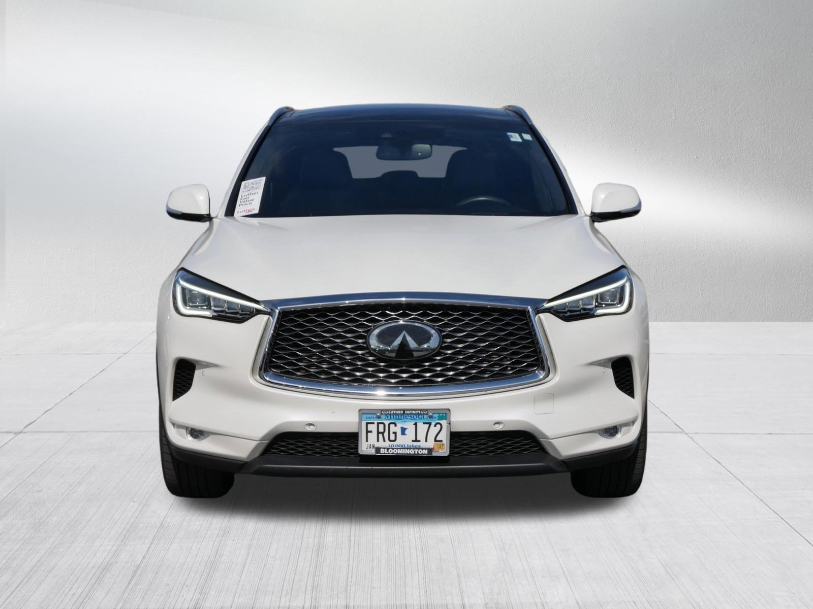 Used 2021 INFINITI QX50 Autograph with VIN 3PCAJ5DB1MF107916 for sale in Bloomington, Minnesota