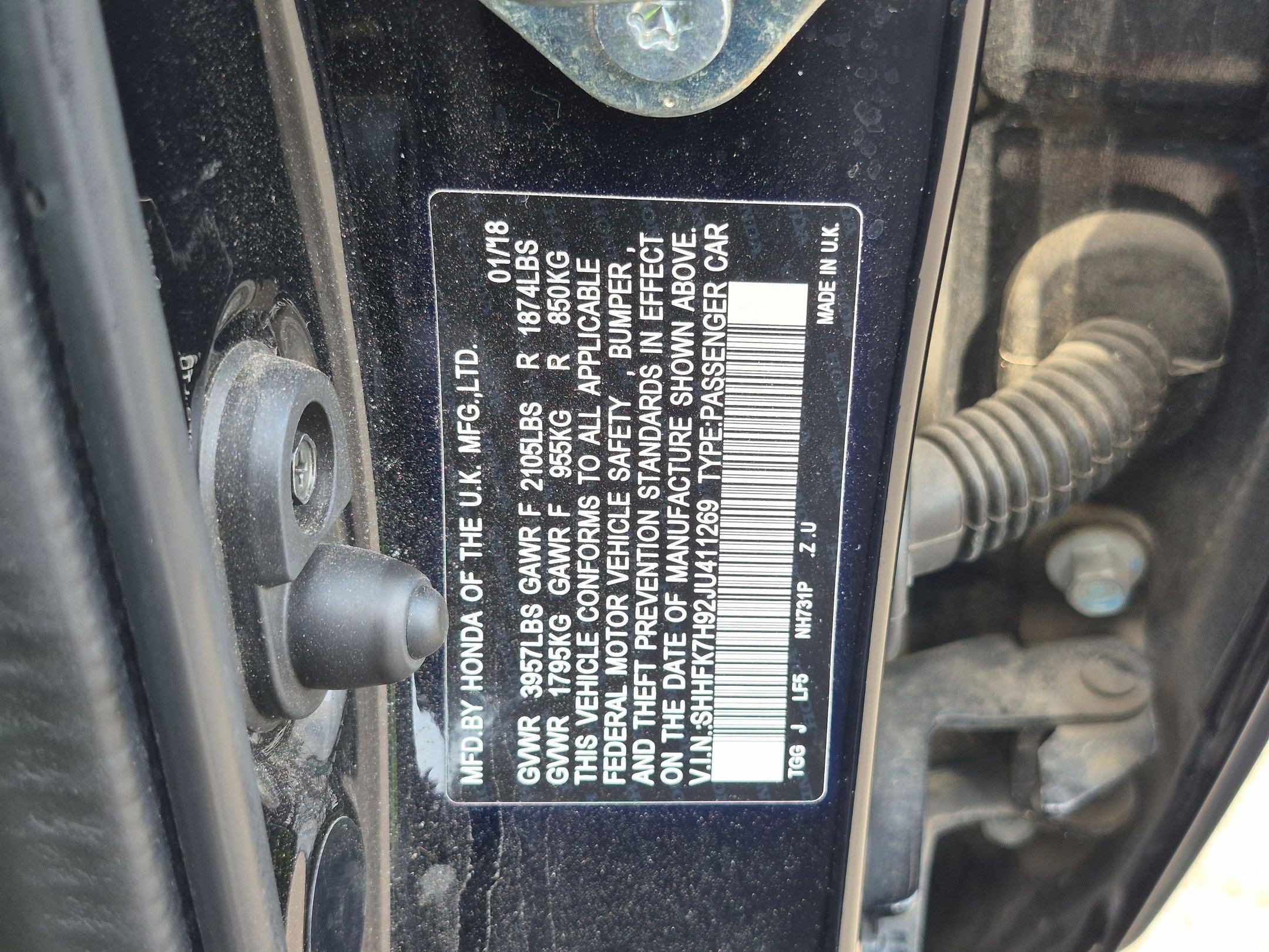 Certified Used 2018 Black Honda Sport Touring image 37
