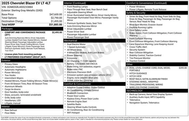 New 2025 Sterling Gray Metallic Chevrolet LT image 20