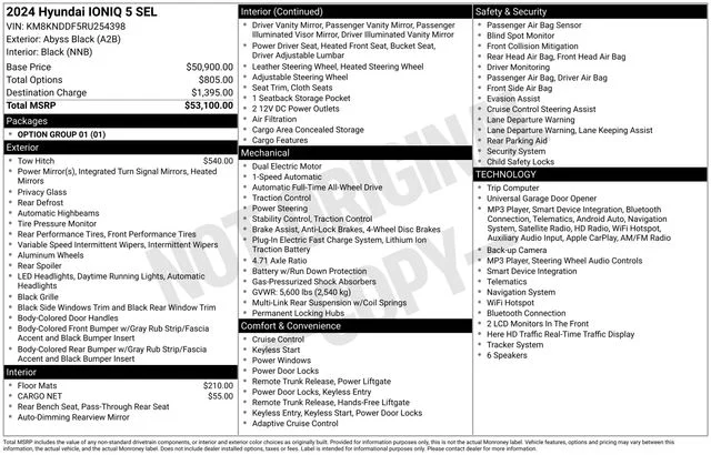 Used 2024 Black Hyundai SEL image 20