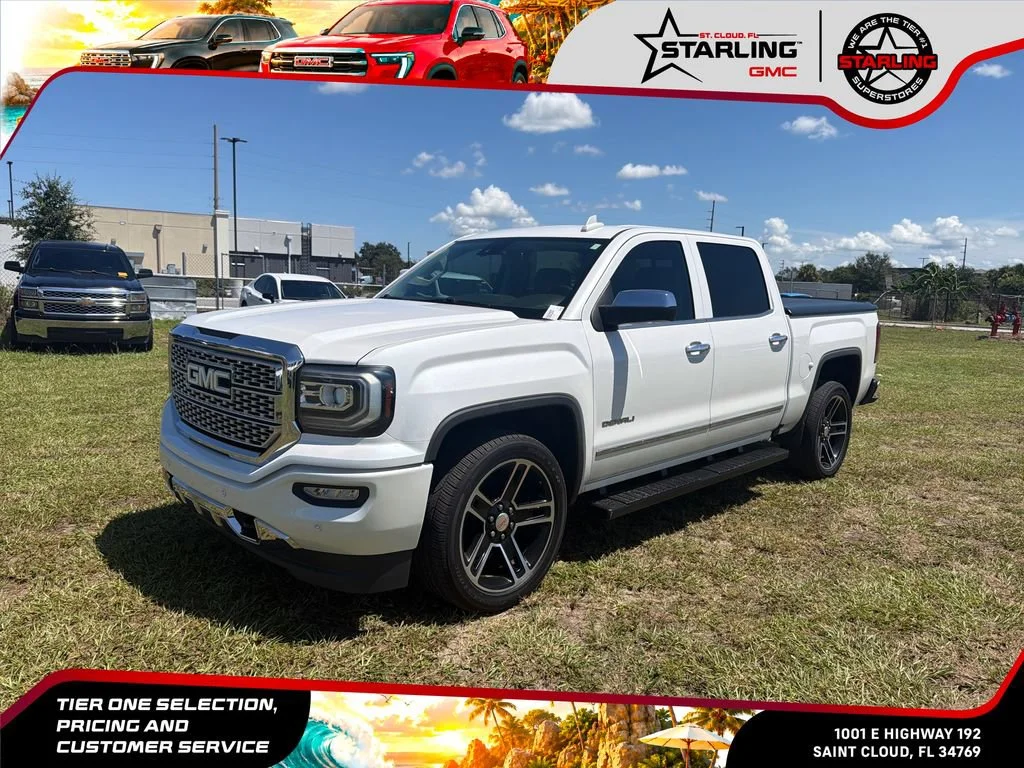 Used 2017 WHITE FROST TRICOAT GMC Denali image 1