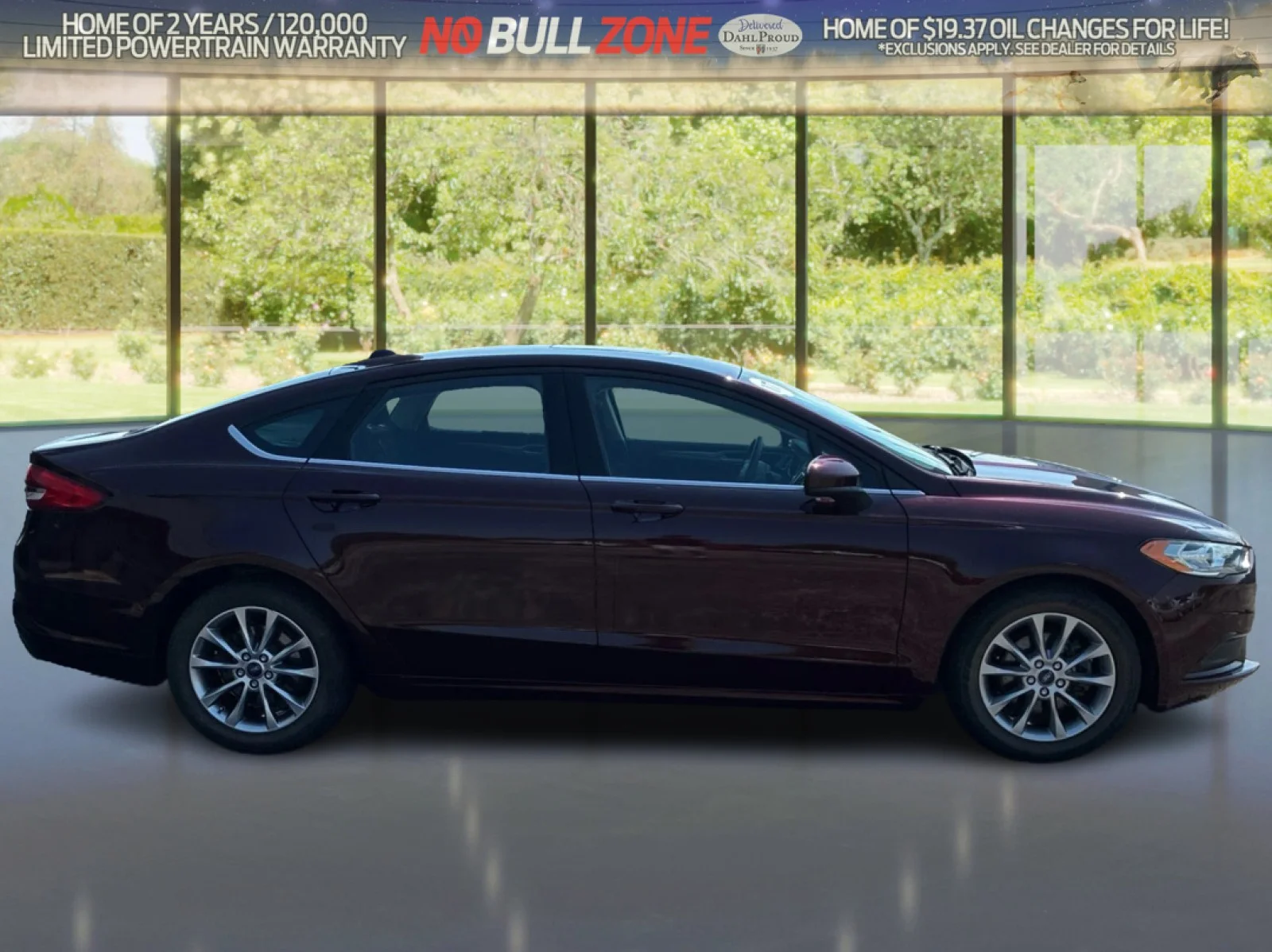 Used 2017 Burgundy Velvet Metallic Tinted Clearcoat Ford SE image 6