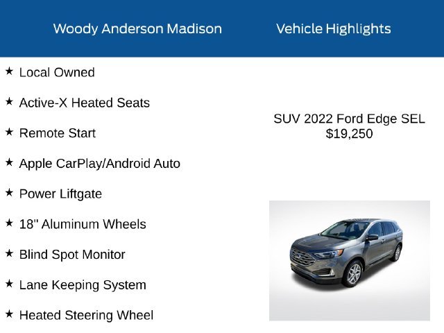 Certified Used 2022 Carbonized Gray Metallic Ford SEL image 2
