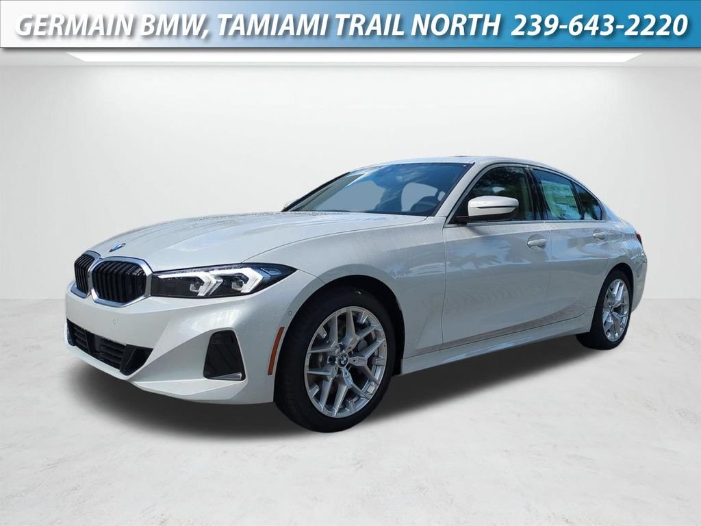 New 2026 Mineral White Metallic BMW 330i image 1