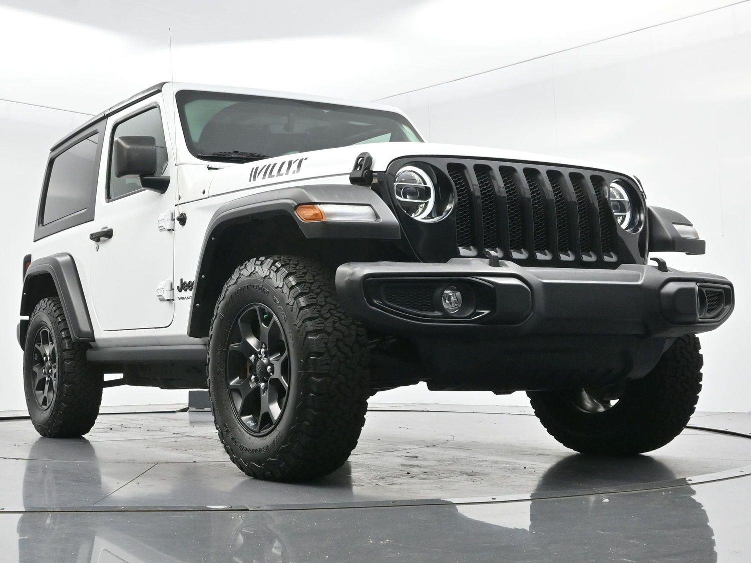 Used 2022 Bright White Clearcoat Jeep Willys image 42