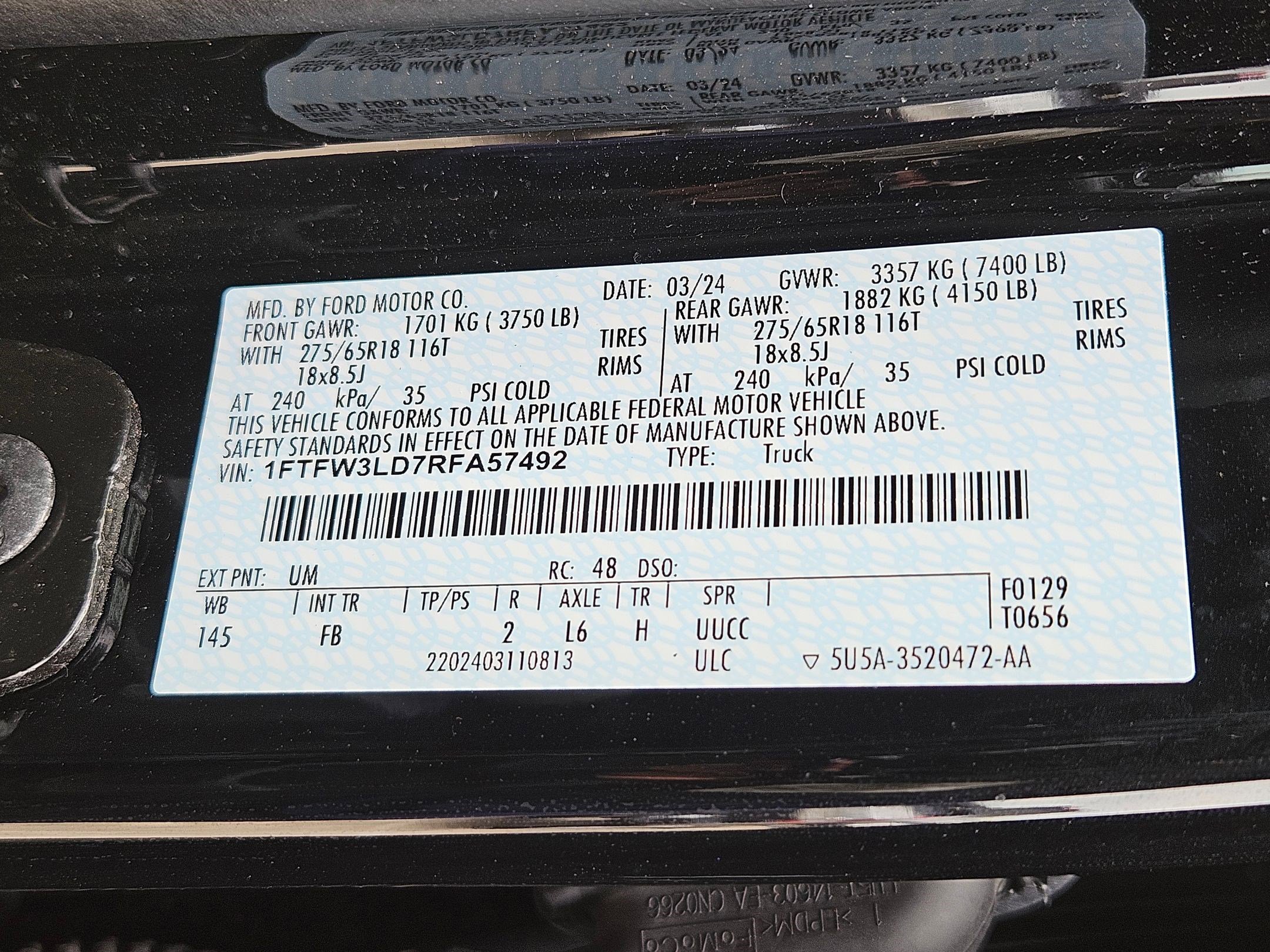 Used 2024 Blue Ford XLT image 33
