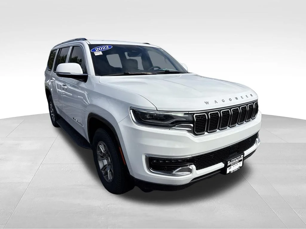 Used 2022 Bright White Clearcoat Jeep Series I image 8