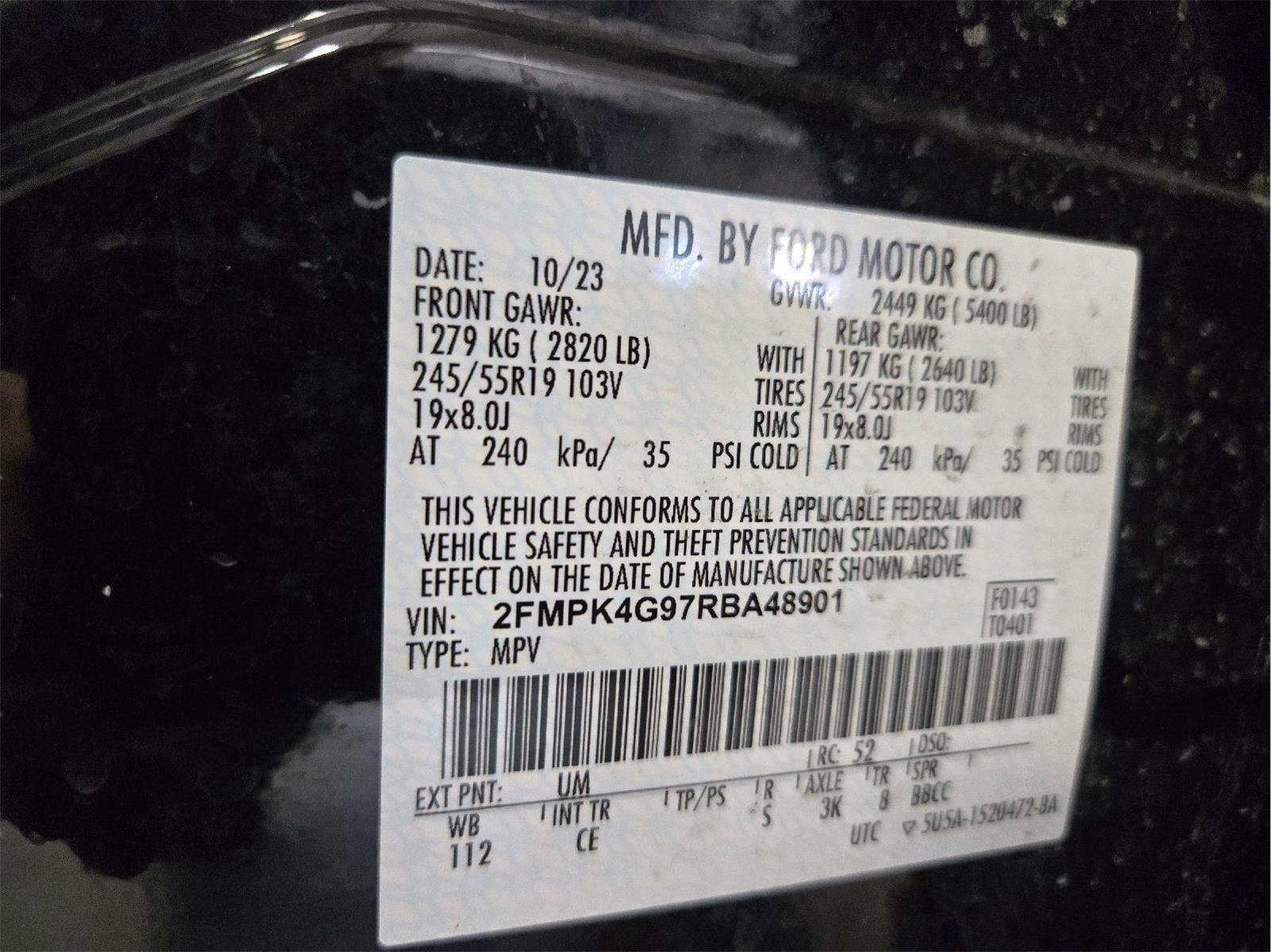 Used 2024 Agate Black Ford SE image 35