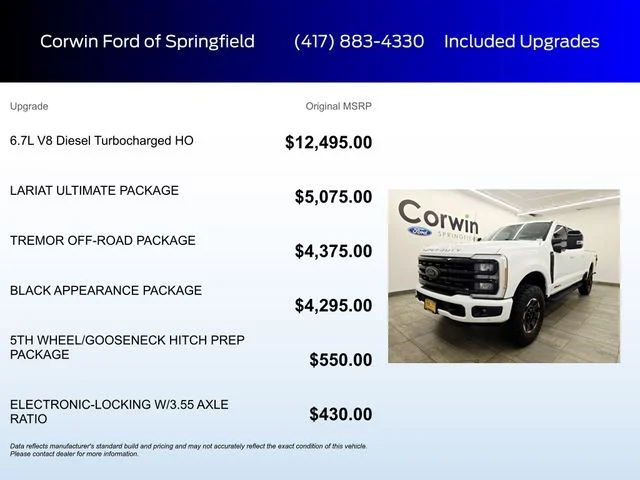 Used 2023 Oxford White Ford Lariat image 6
