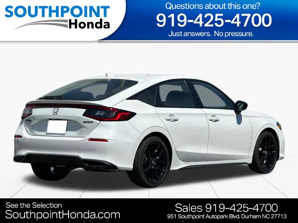 New 2026 Platinum White Pearl Honda Sport image 3