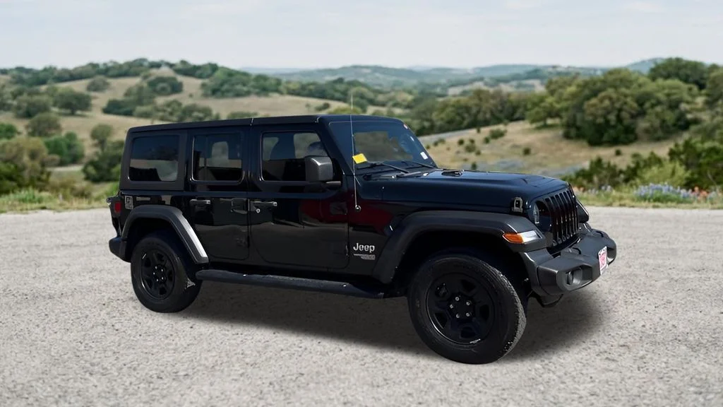 Used 2021 Black Jeep Unlimited Sport image 12