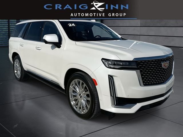 Used 2024 White Cadillac Premium Luxury image 1