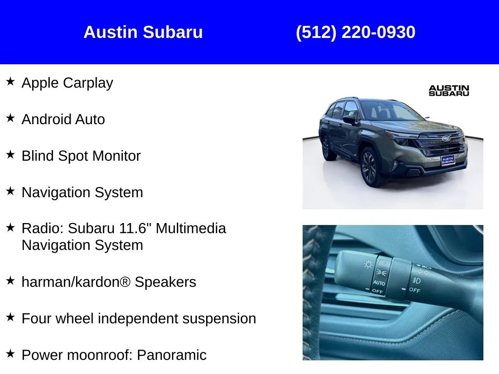 New 2026 Green Subaru Touring image 9